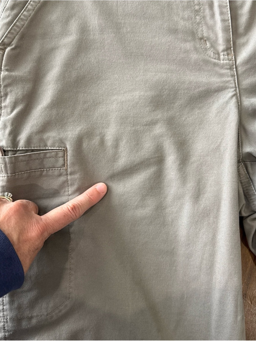 LL Bean Pants Womens 12 Reg Beige Flannel Lined Classic Fit Chino Straight Leg - Picture 13 of 14